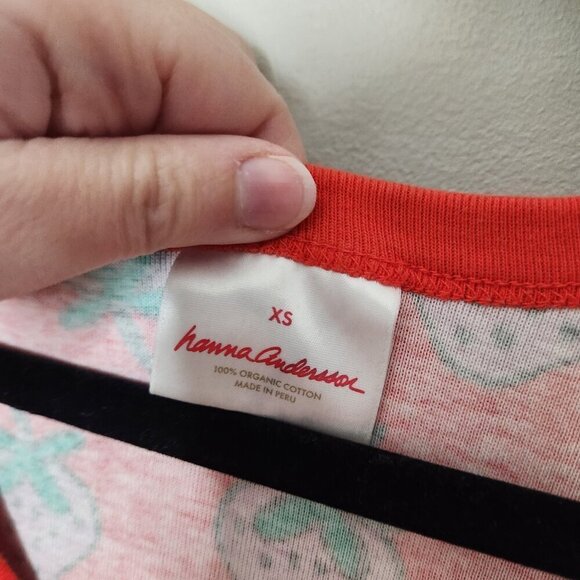 HANNA ANDERSSON Red Strawberry Print Tank Nightgown - Picture 3 of 4